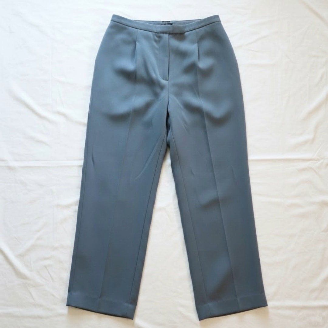 Tahari Levine Vintage Gray Straight Leg Dress Pants Womens 10