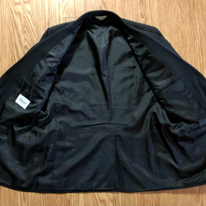 Joseph & Fiess Comfort Stretch Black Wool Suit Jacket Blazer Mens 42 Regular