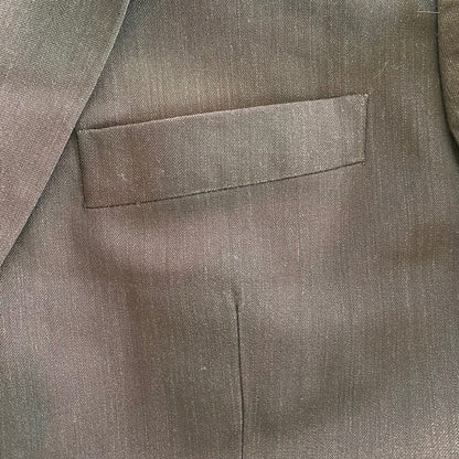 Joseph & Fiess Comfort Stretch Black Wool Suit Jacket Blazer Mens 42 Regular