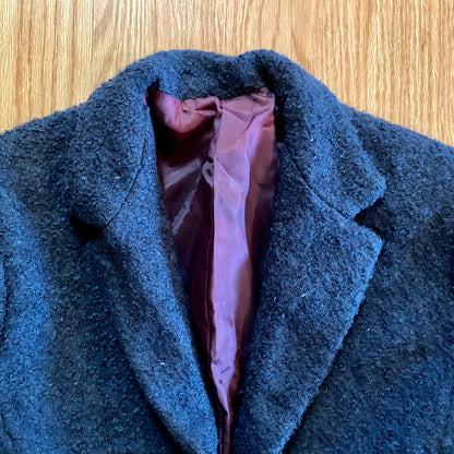 Carole Little Saint-Tropez West Vintage Blue Wool Blazer Womens XSmall