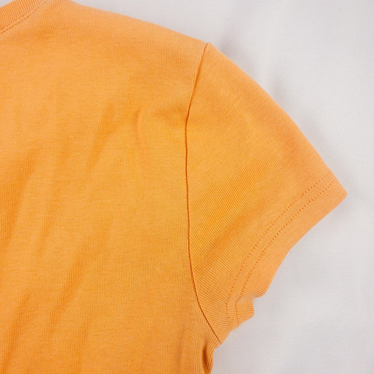 Tommy Hilfiger Orange Peach V Neck Tee Shirt Womens Medium