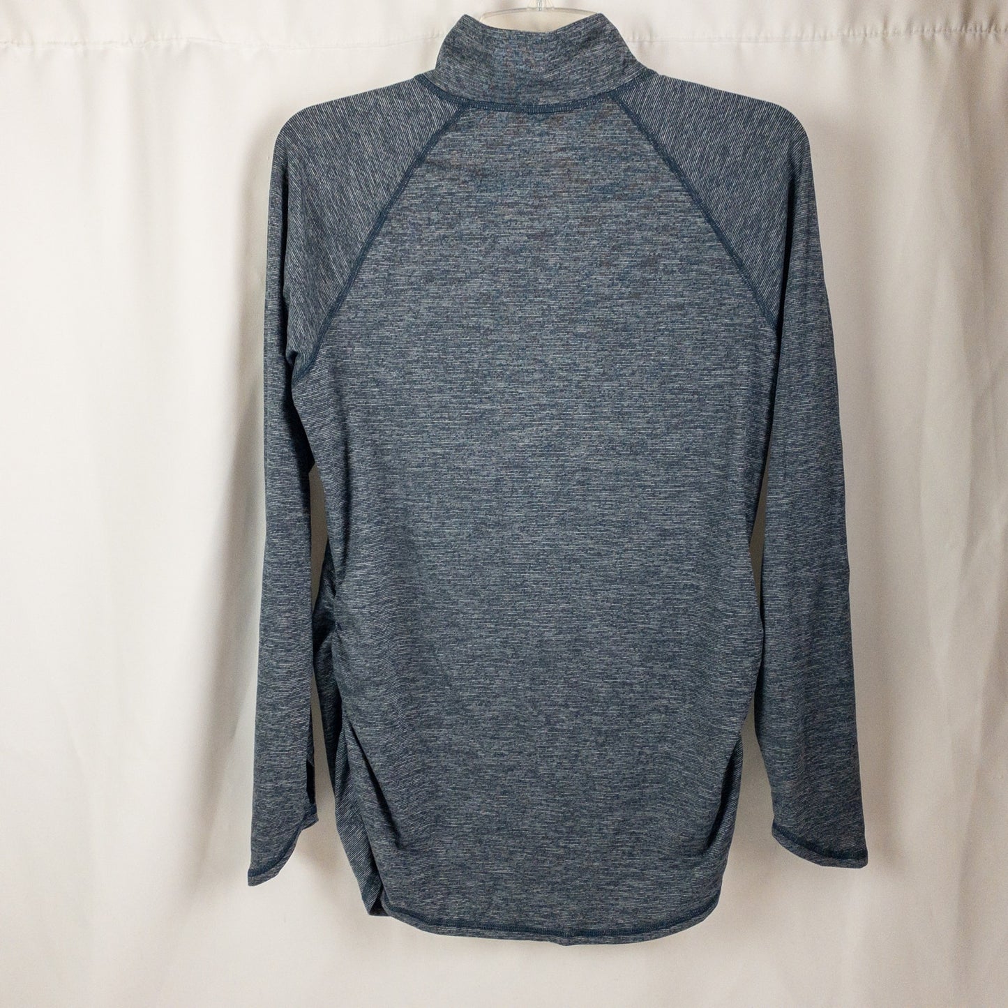North Face Blue Striped Flash Dry Quarter Zip Athletic Jacket Womens Large