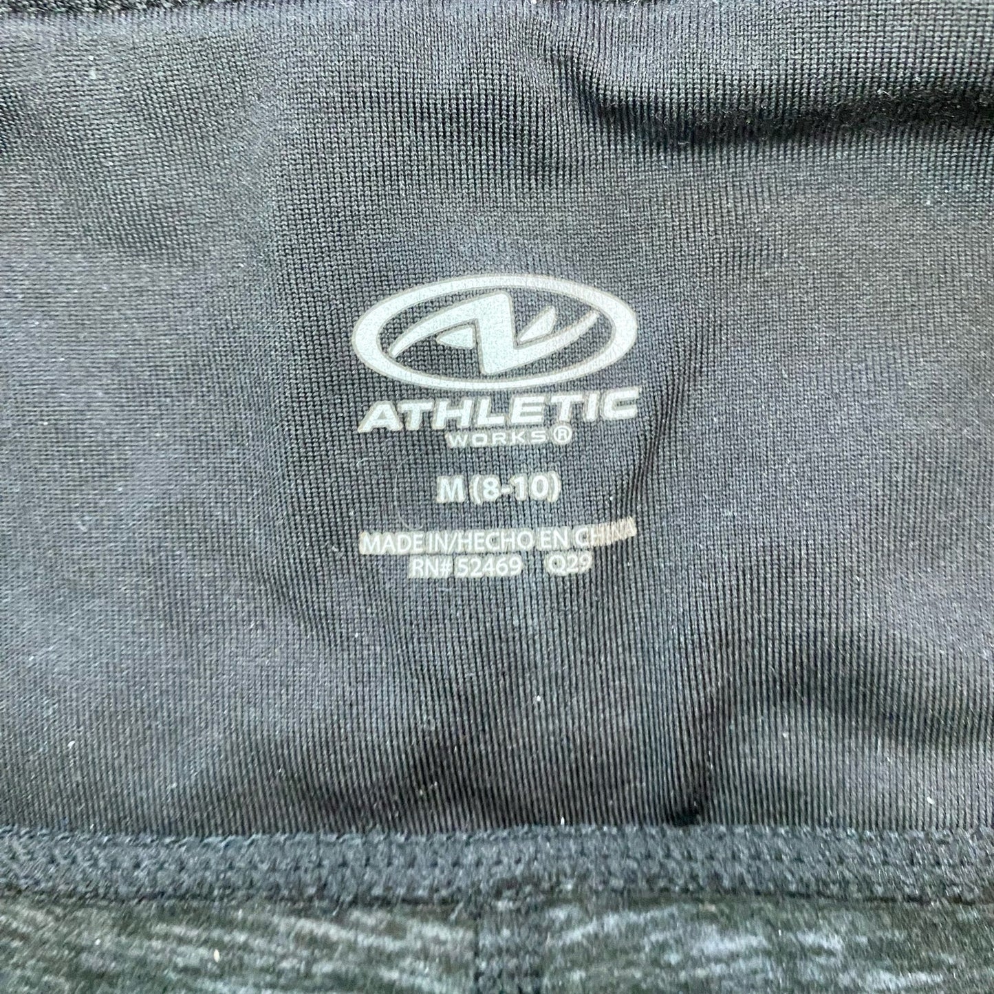 Athletic Works Black Gray Colorblock Leggings Gym Pants Womens Medium