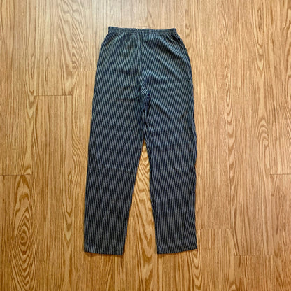 Kellwood Company Black Gray Striped Slim Pants Womens 4