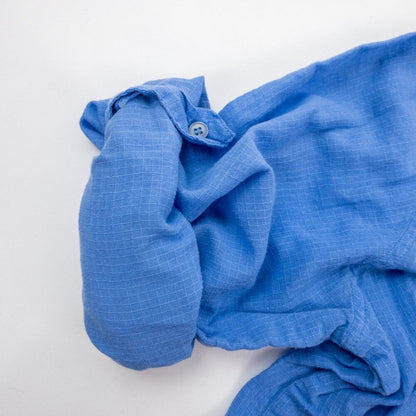 Jones New York Blue Cotton Button Down Shirt Womens Medium