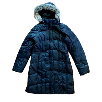 Eddie Bauer Goose Down Ski Lodge Puffer Parka Jacket Coat Womens Small