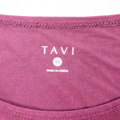 Tavi Noir Purple Maroon Athletic High Low Tank Top Womens XSmall