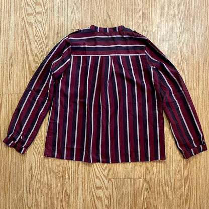 Forever 21 Striped Red White Blouse Shirt Top Womens Medium