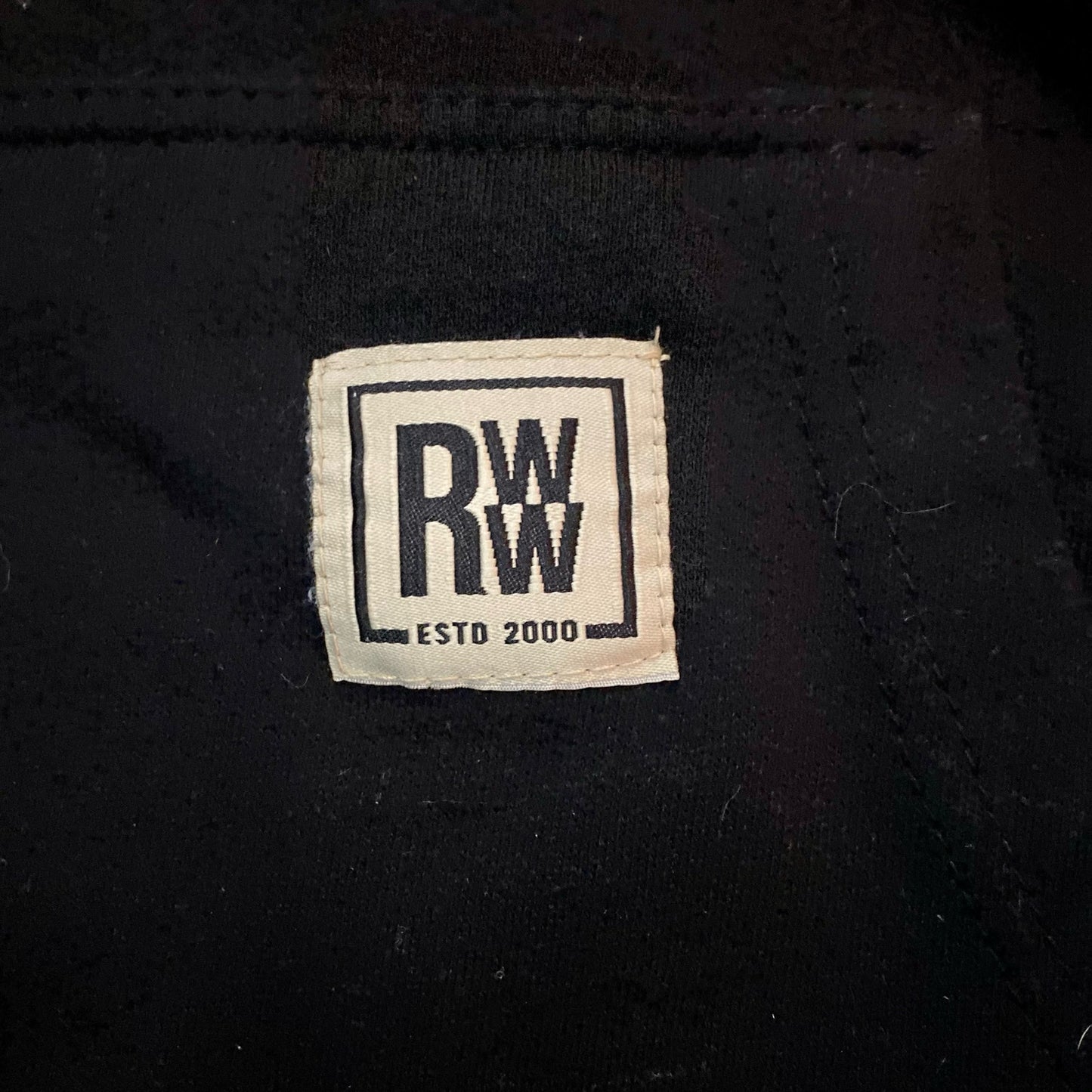 Real Work Wear Relaxed Fit Black Hoodie Sweatshirt Shirt Unisex Mens Small