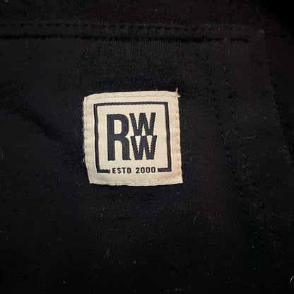 Real Work Wear Relaxed Fit Black Hoodie Sweatshirt Shirt Unisex Mens Small