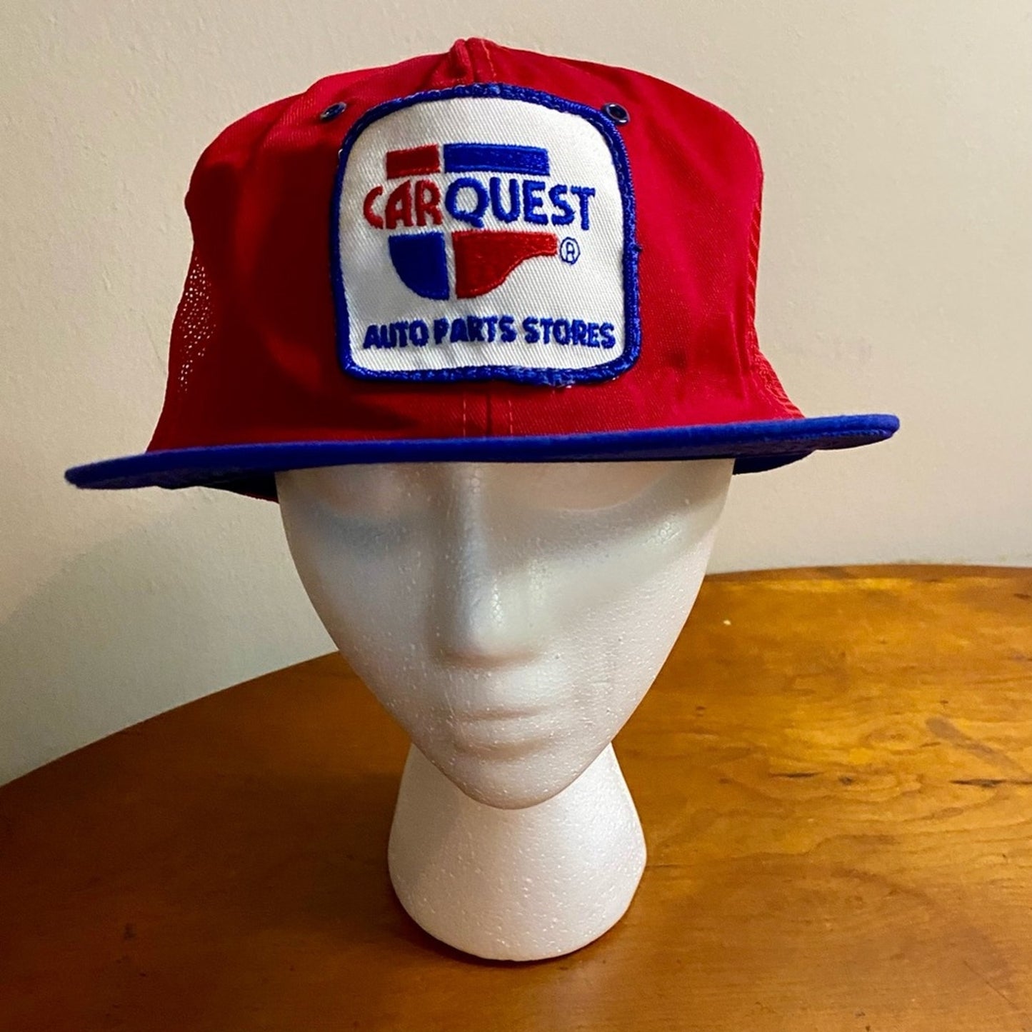 K Products CarQuest Auto Parts Vintage Red Trucker Hat Unisex Mens One Size