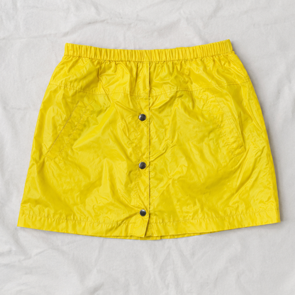 Forever 21 Yellow Raincoat Mini Skirt Y2K Style Womens Medium