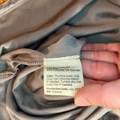 Matilda Jane’s Good Hart Parthenon Velour Cropped Shirt Gray Womens Medium