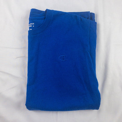 Champion Vintage Blue Casual Tee Shirt Top Mens Small / Medium