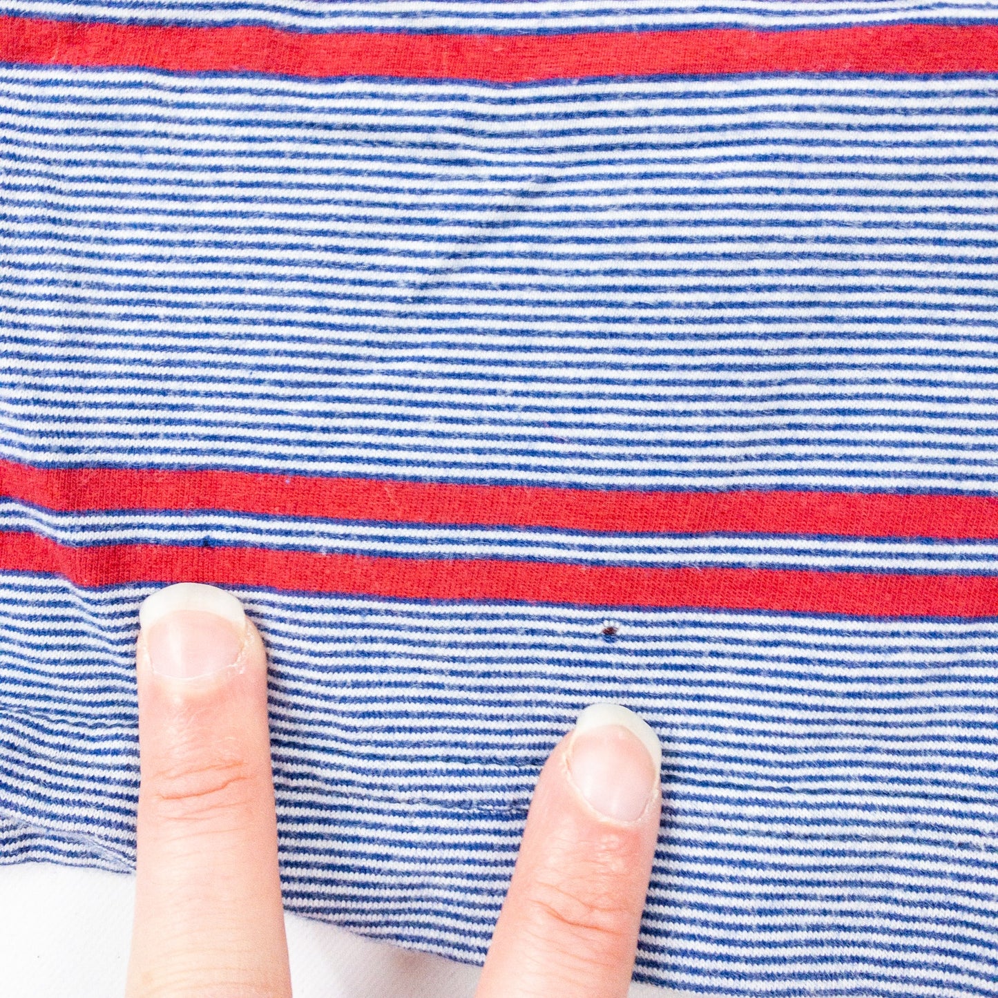 Brooks Brothers Retro Blue Red Striped Polo Shirt Mens Large