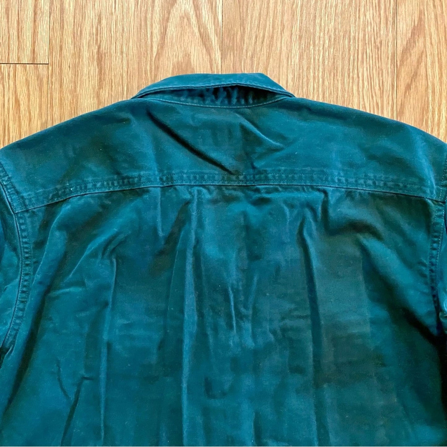 Old Navy Green Pine Your Mann Long Sleeve Heavy Twill Shirt Mens Medium
