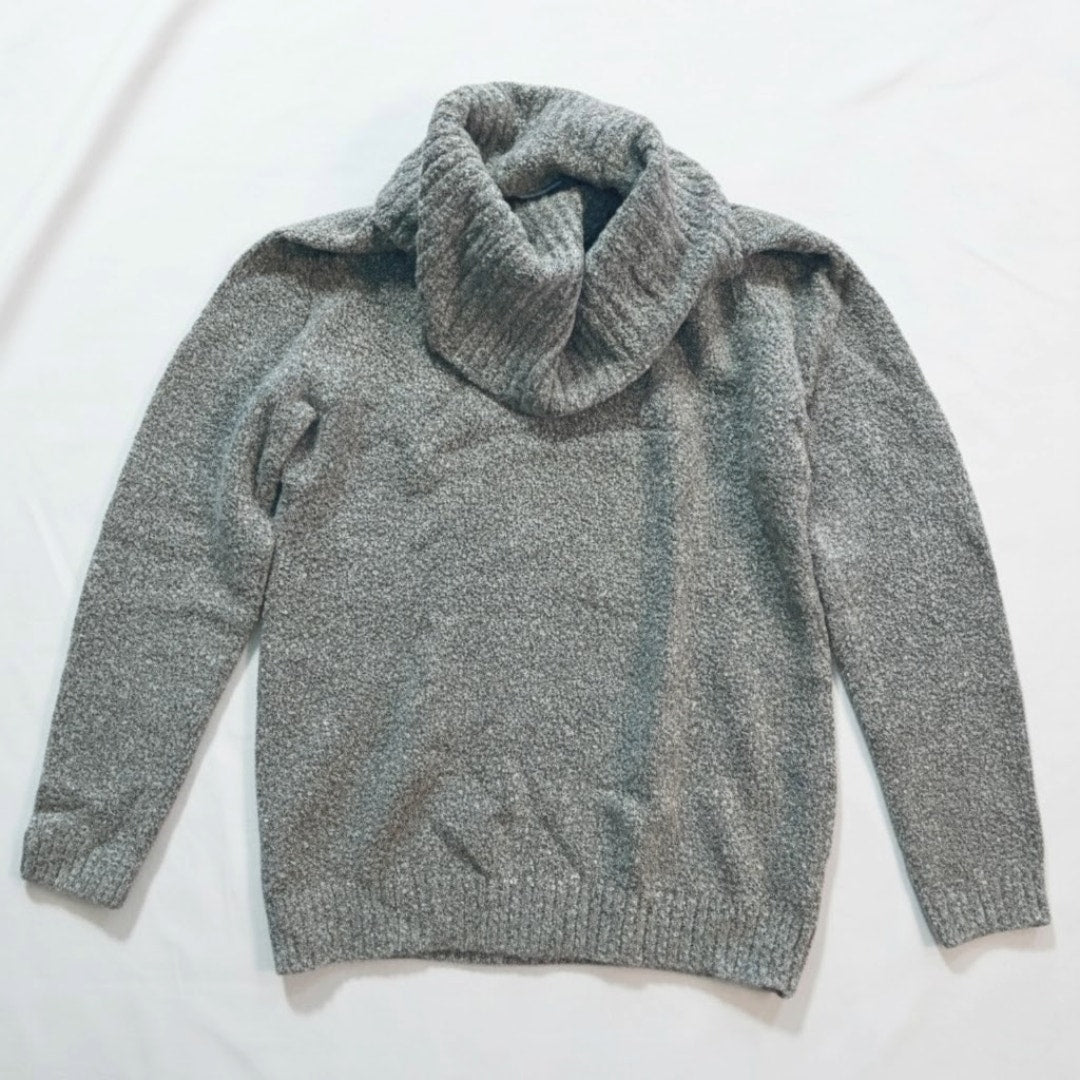 L.L. Bean Brown Wool Cowl Sweater Womens Medium Petite