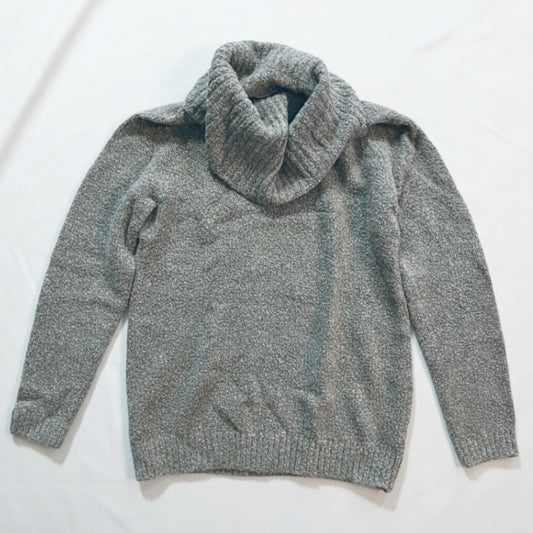 L.L. Bean Brown Wool Cowl Sweater Womens Medium Petite