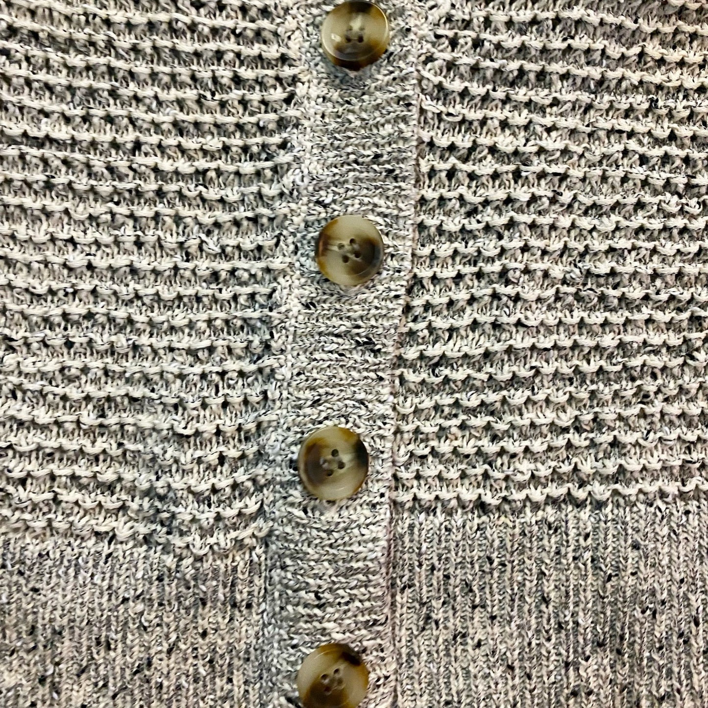 Madewell Cream Gray Marled Hartley Cardigan Sweater Womens Oversized XXSmall