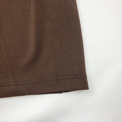 Chicos Brown Keyhole Bell Sleeve Blouse Womens 0 Small