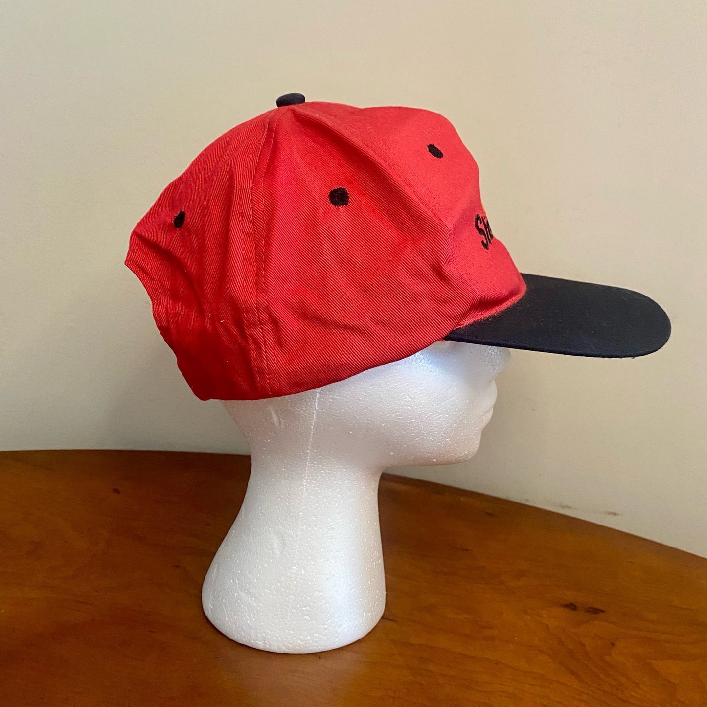 Stewart Seeds Red Adjustable Snapback IN-DE Baseball Hat Unisex Mens One Size