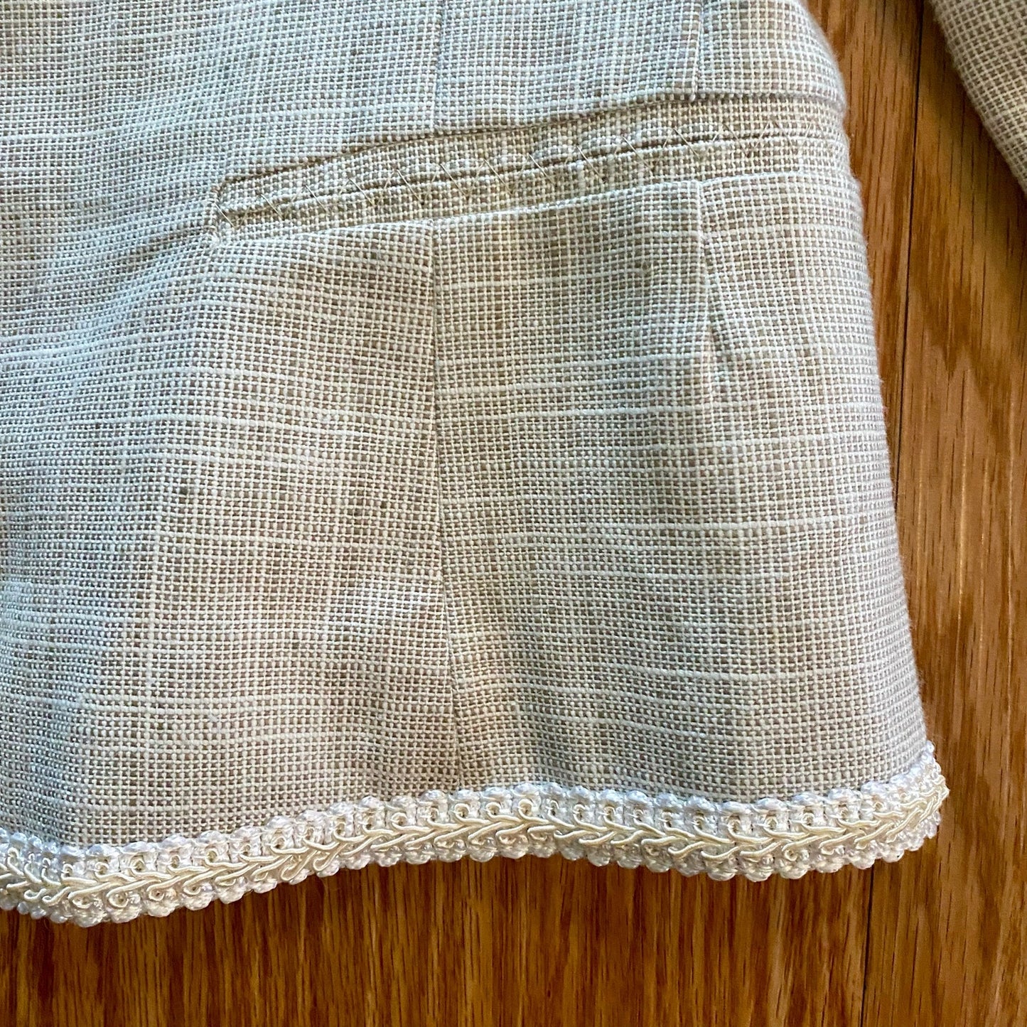 Leslie Fay Suits Vintage Gray Checkered Jacket Blazer Womens 8 Medium