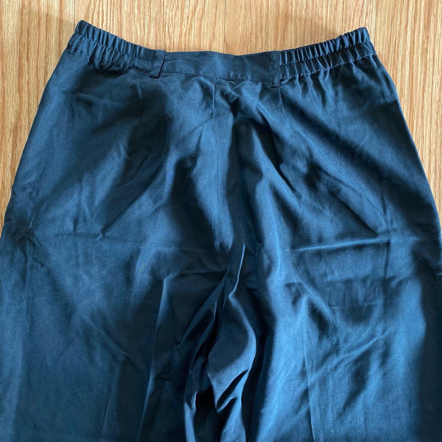 Rafaella Designer Black Silk Slim Leg Pants Womens 10