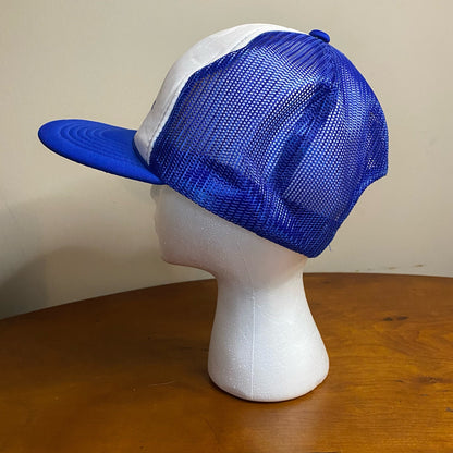 Vernon Burris Electric Indiana Vintage Blue Trucker Hat Unisex Mens One Size
