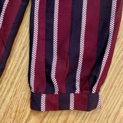 Forever 21 Striped Red White Blouse Shirt Top Womens Medium