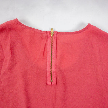 Pink Rose Sheer Pink Blouse Shirt Womens Medium
