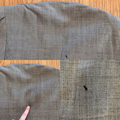 Emanuel Ungaro Parallele Gray Stripe Blazer Skirt Set Womens 6