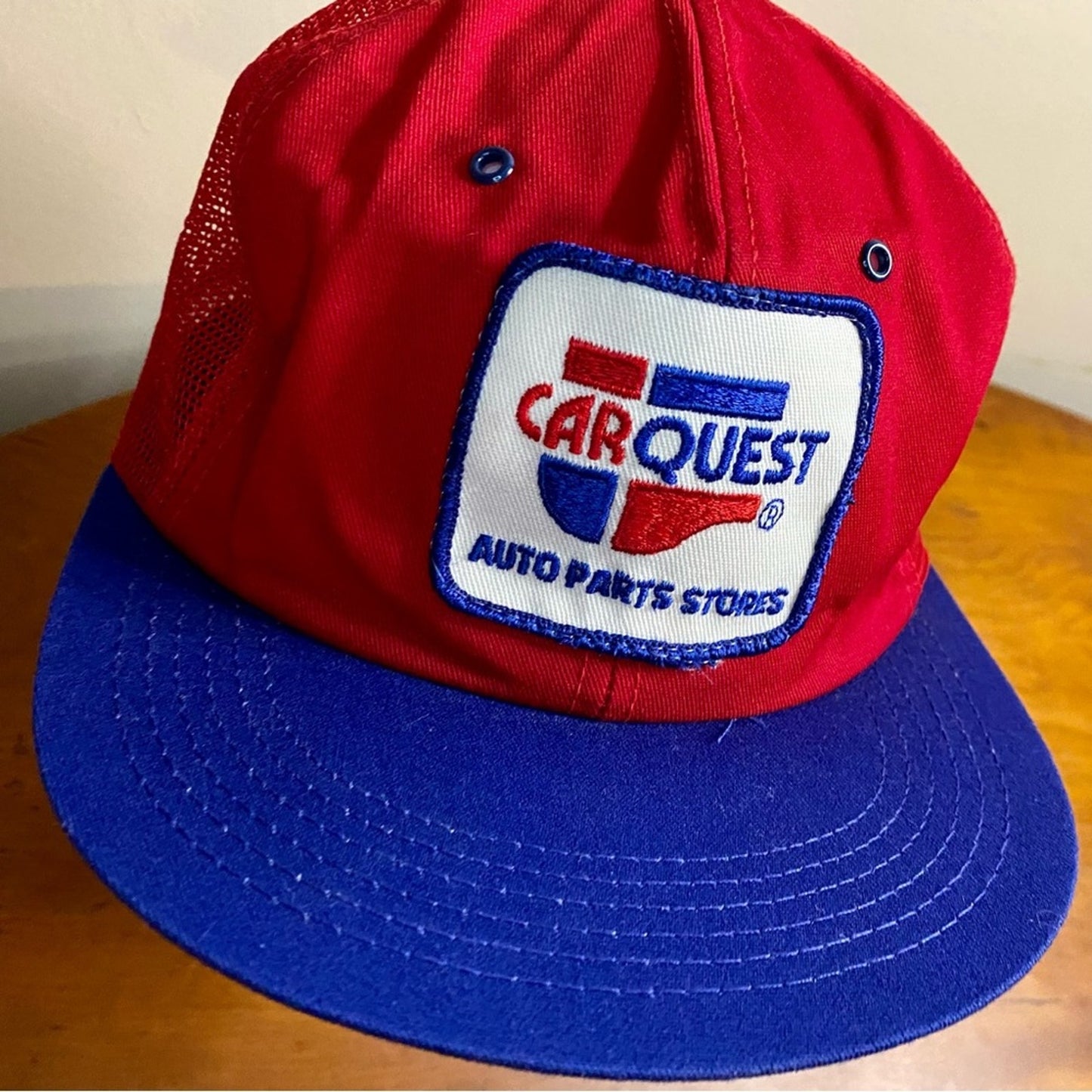 K Products CarQuest Auto Parts Vintage Red Trucker Hat Unisex Mens One Size