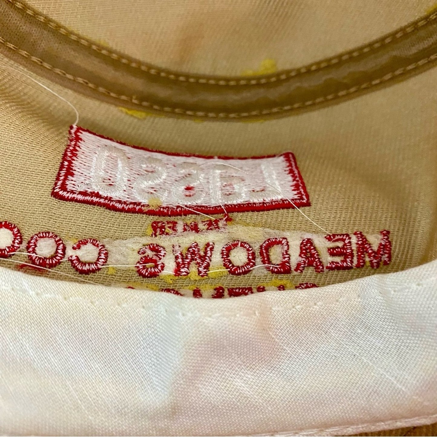 Swingster Vintage Lasso Dealer Illinois Tan Trucker Hat Unisex Mens One Size