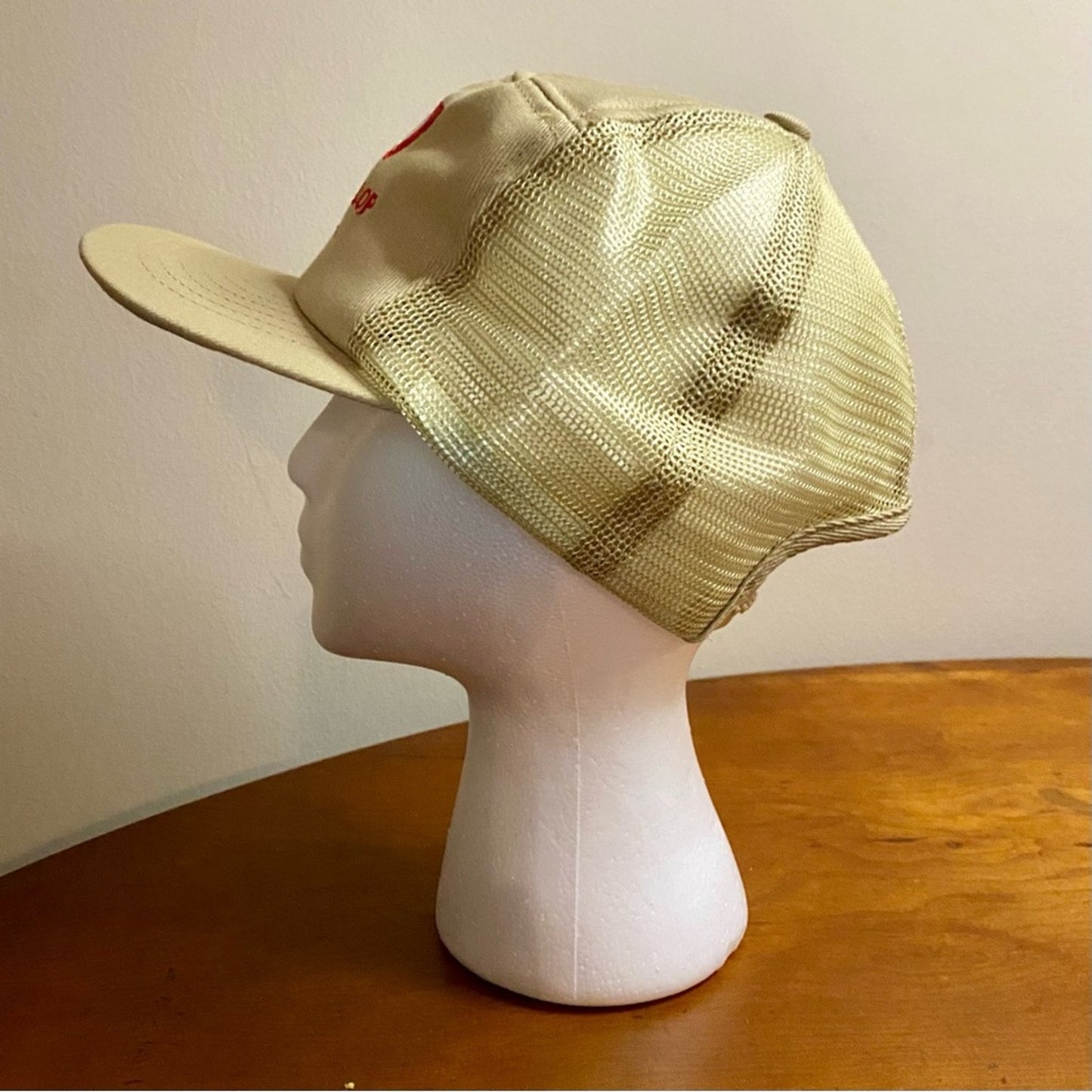 Swingster Vintage Lasso Dealer Illinois Tan Trucker Hat Unisex Mens One Size