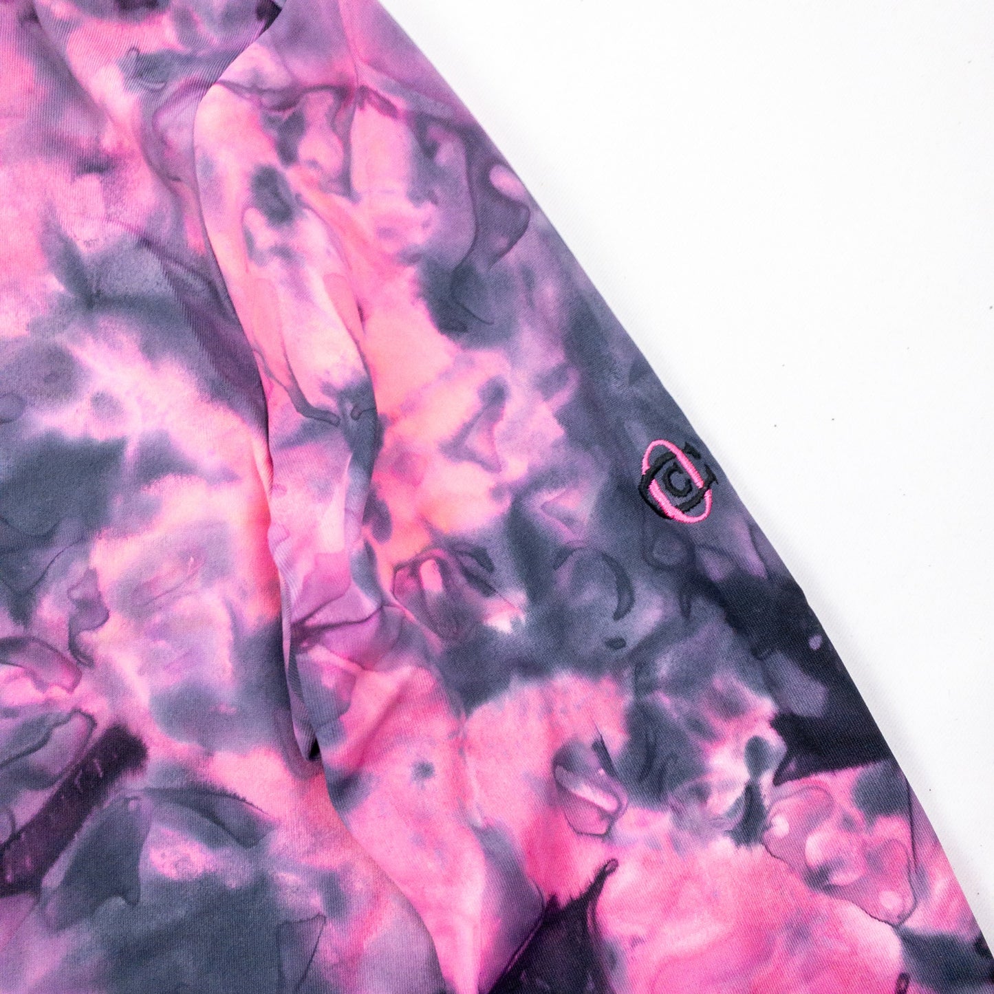 EP Sport Pink Gray Wavy Slim Fit Athletic Shirt Womens Small