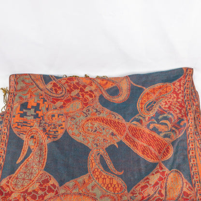 Pashmina Multicolor Red Green Blue Paisley Scarf Womens One Size