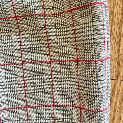Sag Harbor Vintage Gray Plaid Straight Leg Trousers Pants Womens 12 / 14 Large