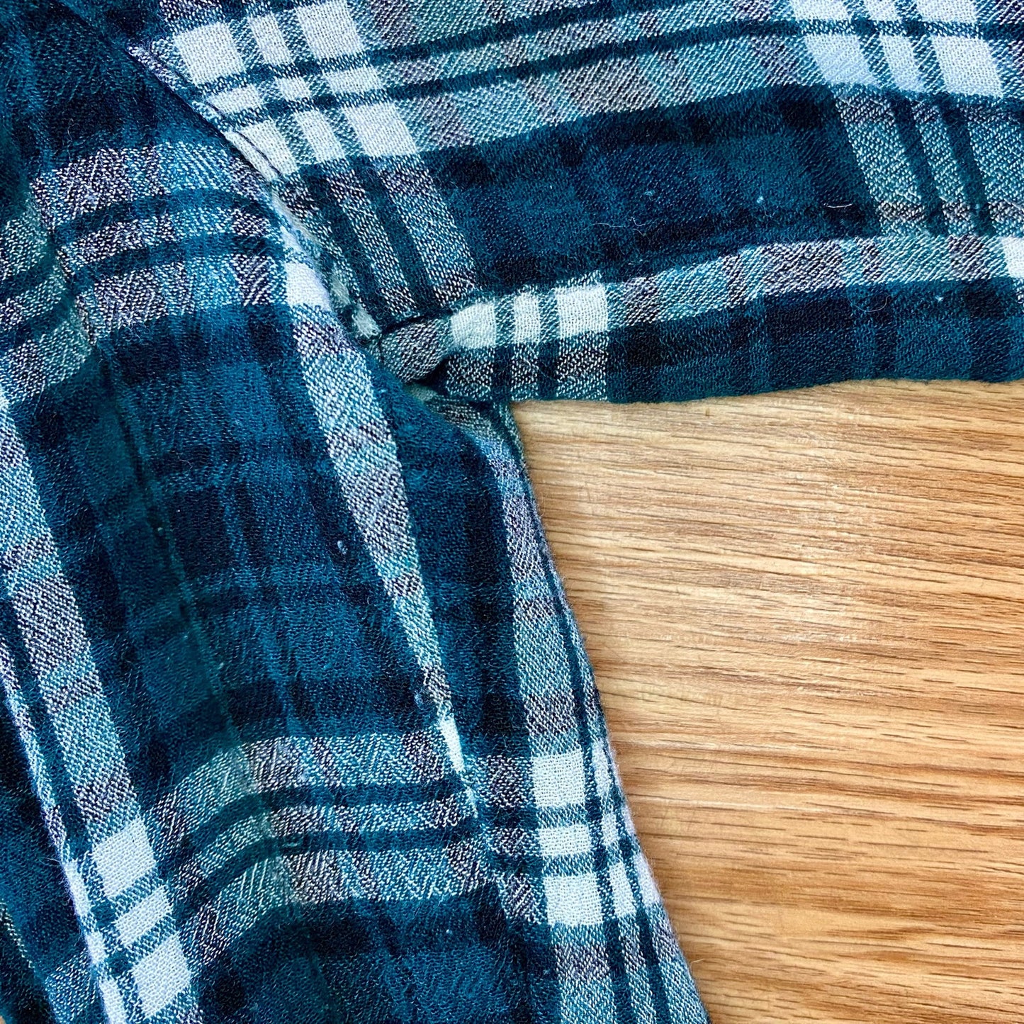 Forever 21 Teal Green Plaid Button-up Shirt Womens Large