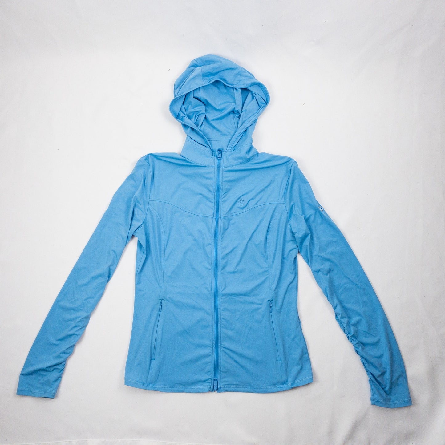GFore Athletic Golf Blue Zip Up Hooded Jacket Womens Small