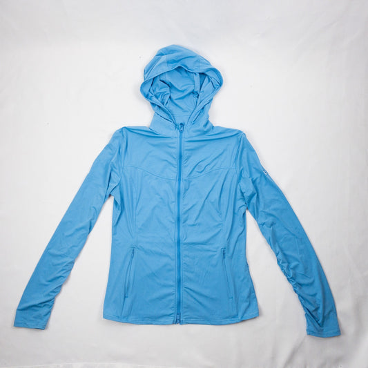 GFore Athletic Golf Blue Zip Up Hooded Jacket Womens Small