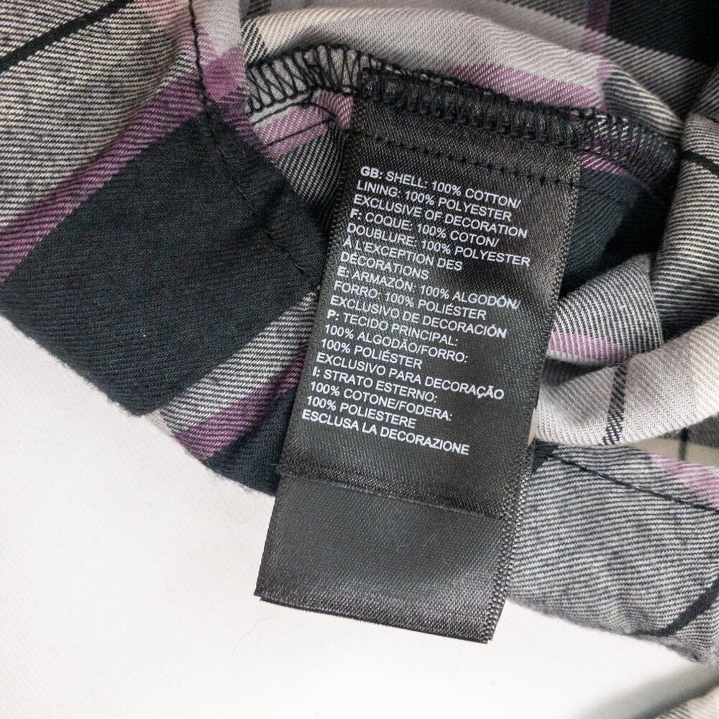 The North Face Berkeley Gray Plaid Organic Cotton Flannel Shirt Womens Medium