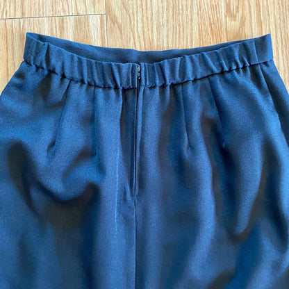 Alex Evenings Vintage Black Minimalist Maxi Skirt Womens Medium USA
