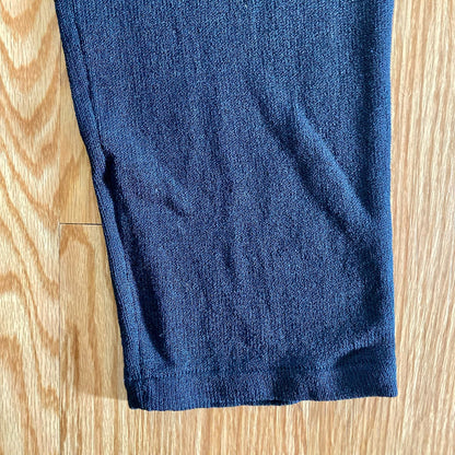 St. John Basics Santana Knit Black Straight Leg Dress Pants Womens 4 FLAW