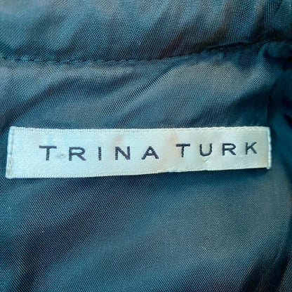 Trina Turk Good Night Tweed Black Scoop Neck Mini Sheath Dress Womens 2