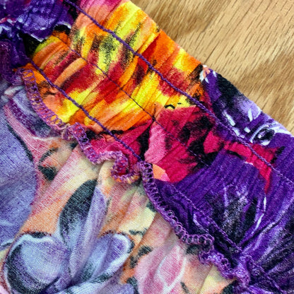 Label Noir Vintage Purple Tropical Hawaiian Baggy Shorts Womens Medium