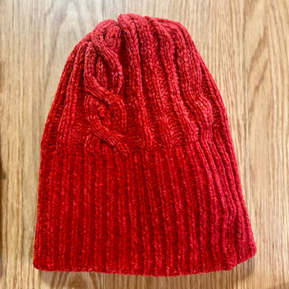 Joe Boxer Red Beanie Hat Scarf Bundle Unisex One Size