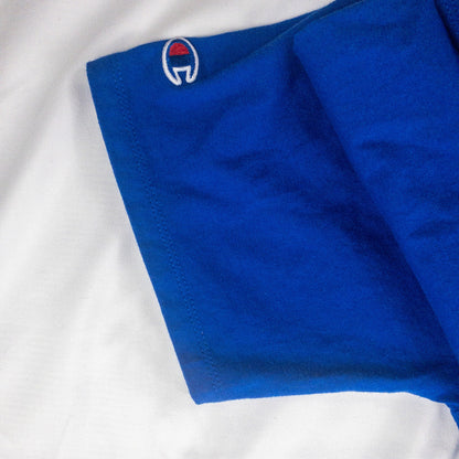 Champion Vintage Blue Casual Tee Shirt Top Mens Small / Medium