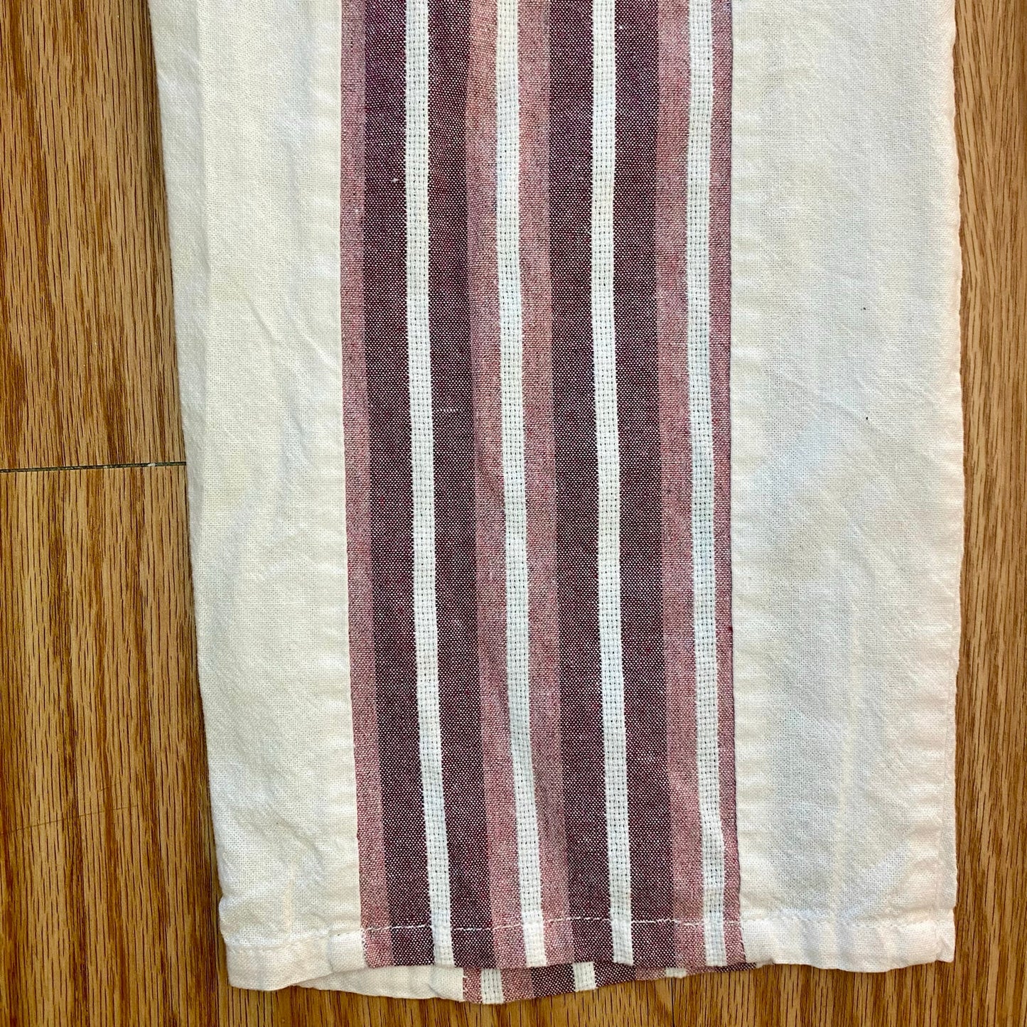 Cherry Paris Striped Pink & White Drawstring Lounge Pants Womens Medium