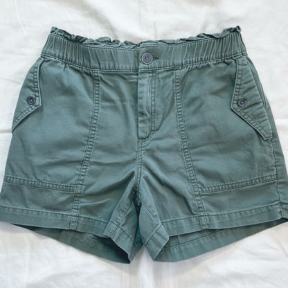 Old Navy Olive Green Soft Utility Alpine Tundra Paper Bag Shorts Womens XSmall