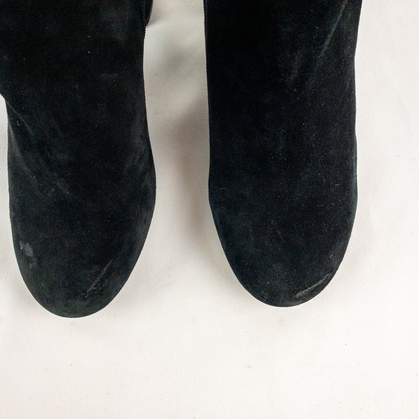 Nine West KerryLeeo Black Suede Button Ankle Booties Boots Womens 8.5